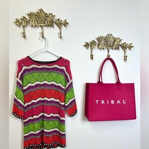 Knitted short sleeve sweater M ptp 20”